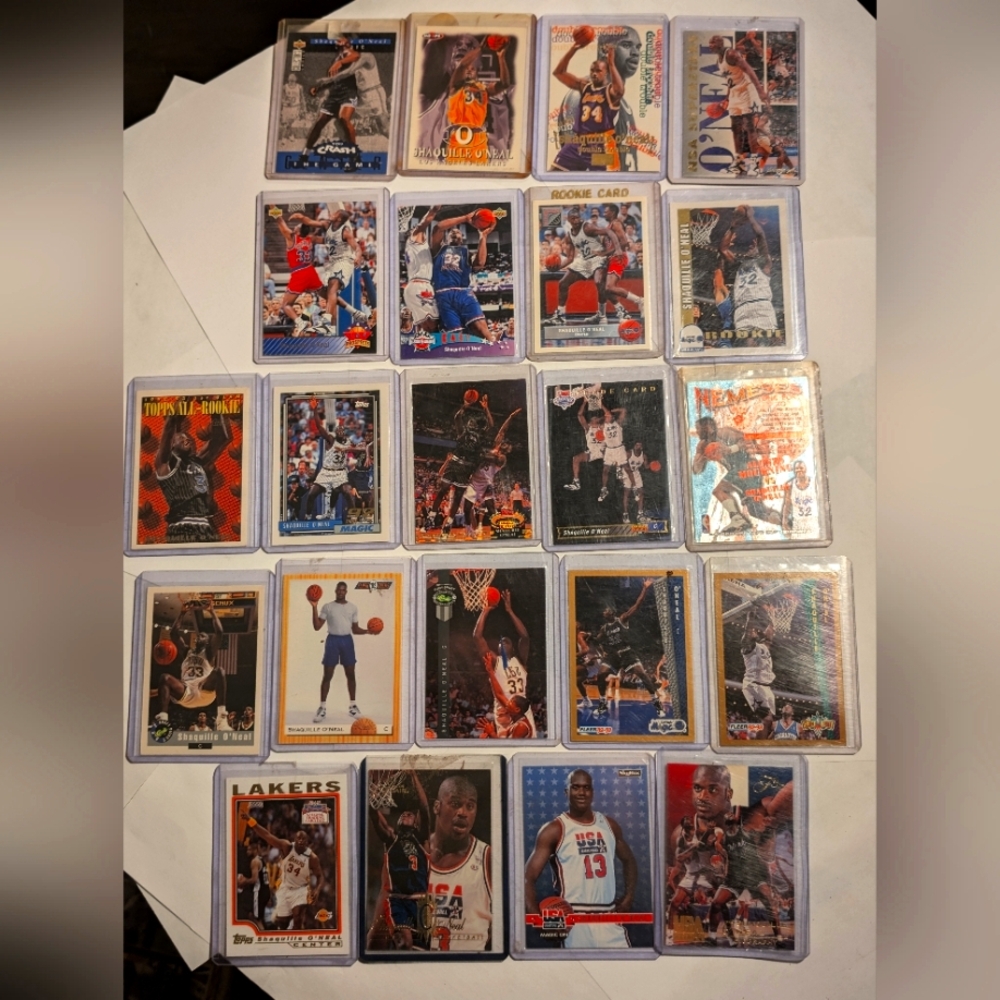 Selling my Shaq PC! Topps Gold All Rookie + Topps Base Hoops & more, 22 Card Lot